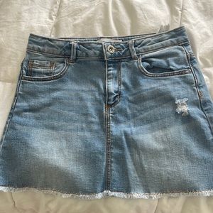 size 10 kids zara denim skirt